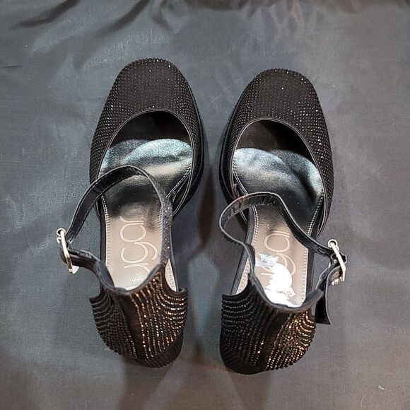 BRAND NEW SUGAR JEWEL PLATFORM BLOCK HEEL CLOSED TOE SANDAL - Picture 5 of 16